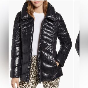 Sam Edelman Women's Black Quilted Puffer Coat